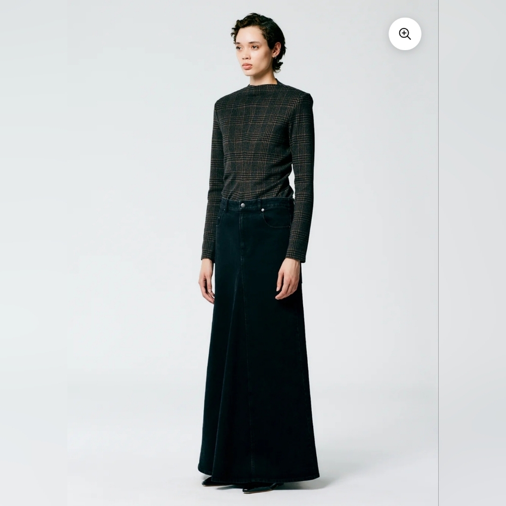 Tibi Black Godet Maxi Skirt - NWT*